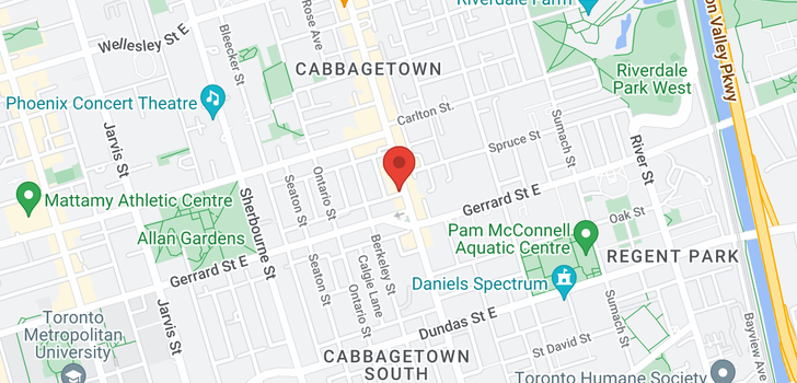 map of 420 PARLIAMENT ST